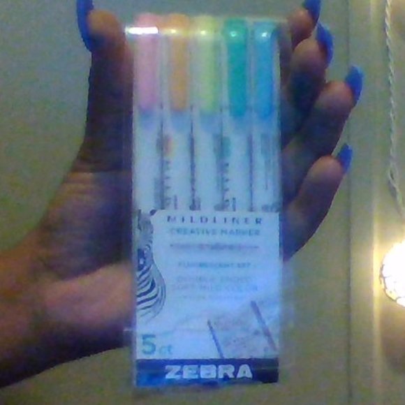 Zebra Mild-liners 5 marker set. - Picture 6 of 7